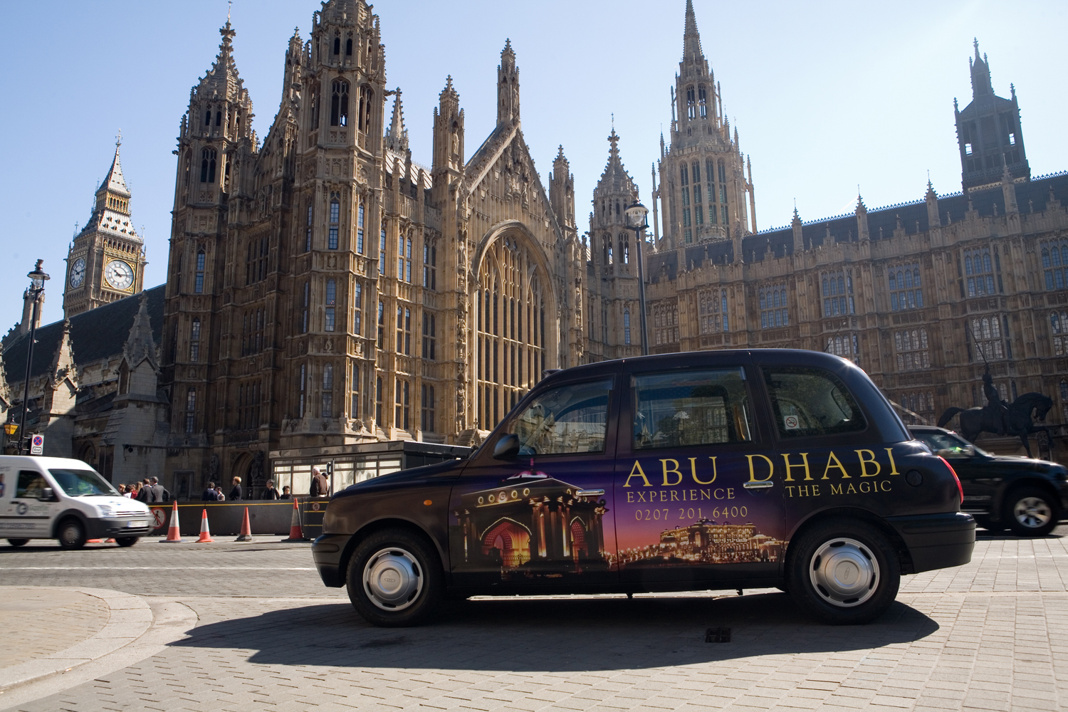 2006 Ubiquitous taxi advertising campaign for Abu Dhabi - Experience the magic