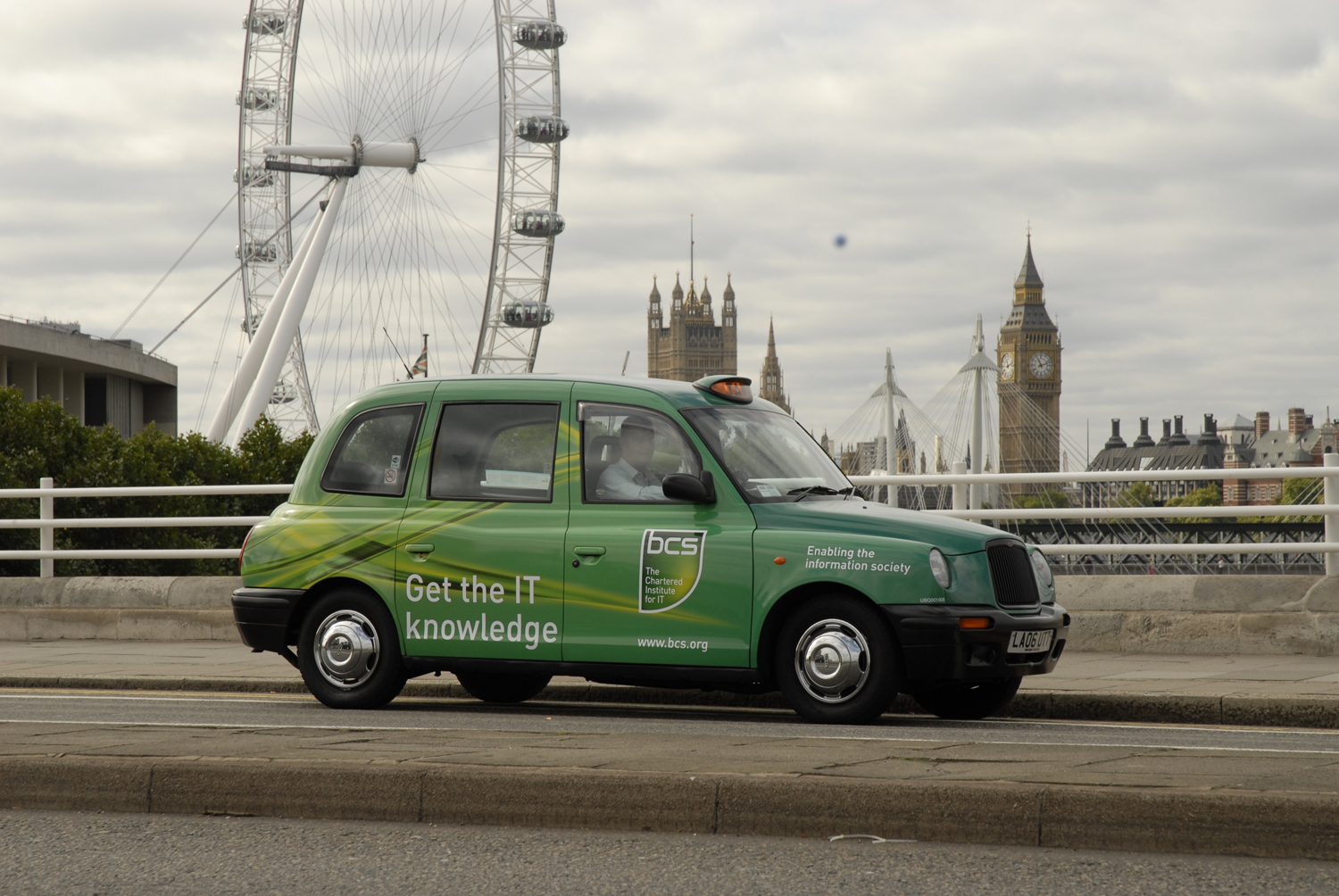 2009 Ubiquitous taxi advertising campaign for British Computer Society - Get the IT Knowledge