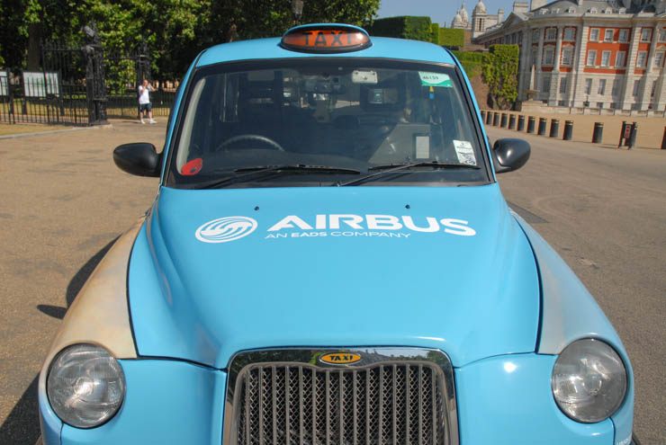 2013 Ubiquitous taxi advertising campaign for AirBus - Own The Sky