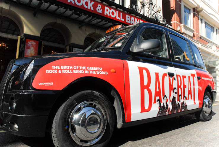 2011 Ubiquitous taxi advertising campaign for AKA - The Birth of the Greatest Rock & Roll Band in The World