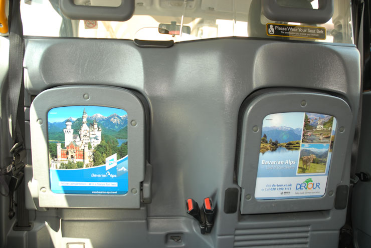 2010 Ubiquitous taxi advertising campaign for Bavaria Tourism - Land of Scenic Beauty
