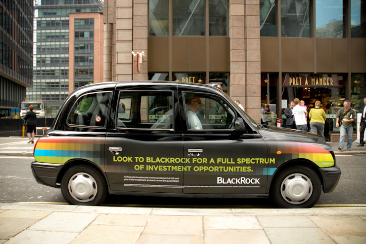 2010 Ubiquitous taxi advertising campaign for Blackrock  - Blackrock