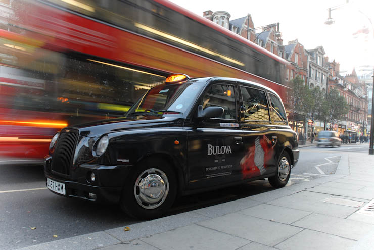 2011 Ubiquitous taxi advertising campaign for Bulova Watches - Designed to be Noticed