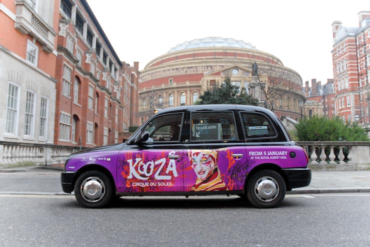 2011 Ubiquitous taxi advertising campaign for Cirque Du Soleil - Totem