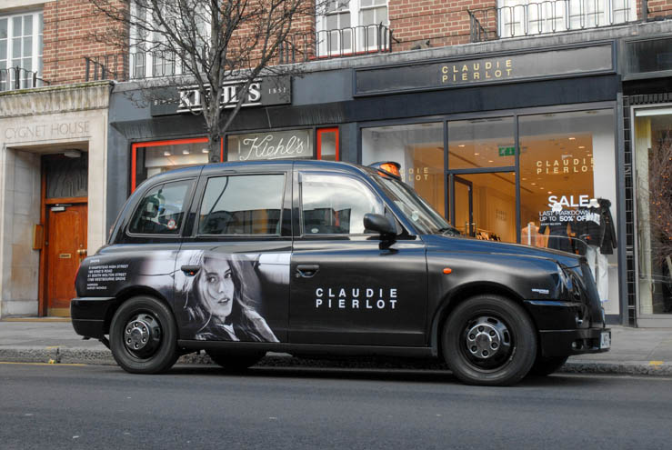 2014 Ubiquitous taxi advertising campaign for Claudie Pierlot Paris - Claudie Pierlot