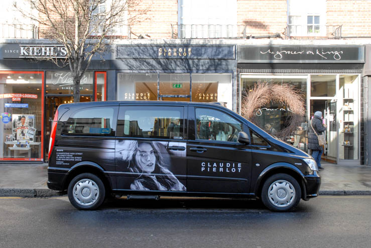 2014 Ubiquitous taxi advertising campaign for Claudie Pierlot Paris - Claudie Pierlot