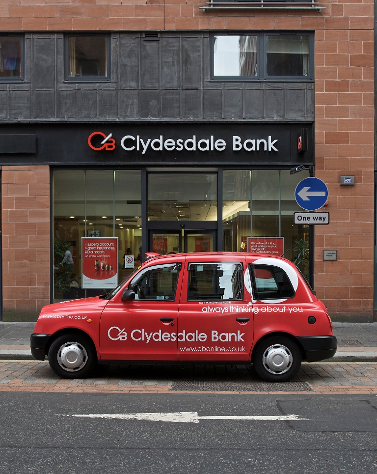 2006 Ubiquitous taxi advertising campaign for Yorkshire & Clydesdale Bank  - Always Thinking About You