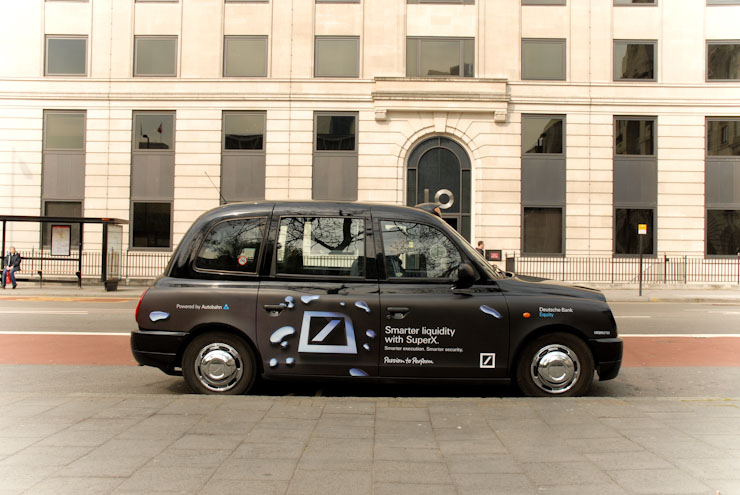 2009 Ubiquitous taxi advertising campaign for Deutsche Bank - Various
