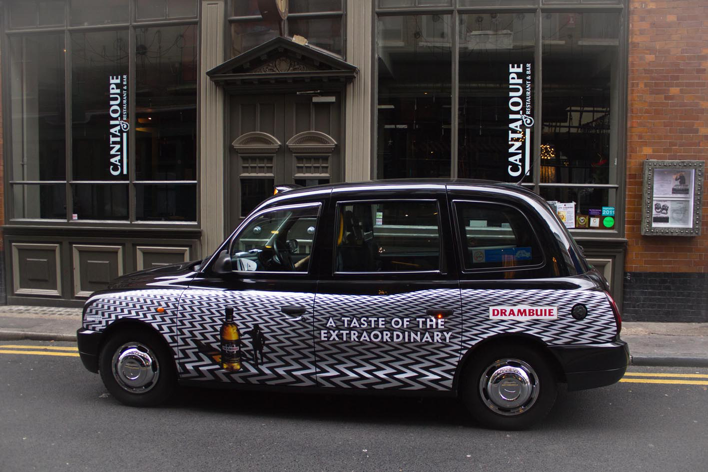 2011 Ubiquitous taxi advertising campaign for Drambuie - A Taste of the Extraordinary