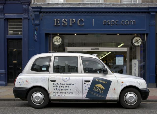 2008 Ubiquitous taxi advertising campaign for ESPC - Don't Move Home Without Us