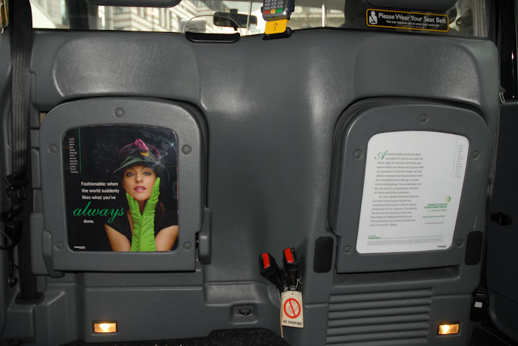 2011 Ubiquitous taxi advertising campaign for Espirito Santo - Green is the new black