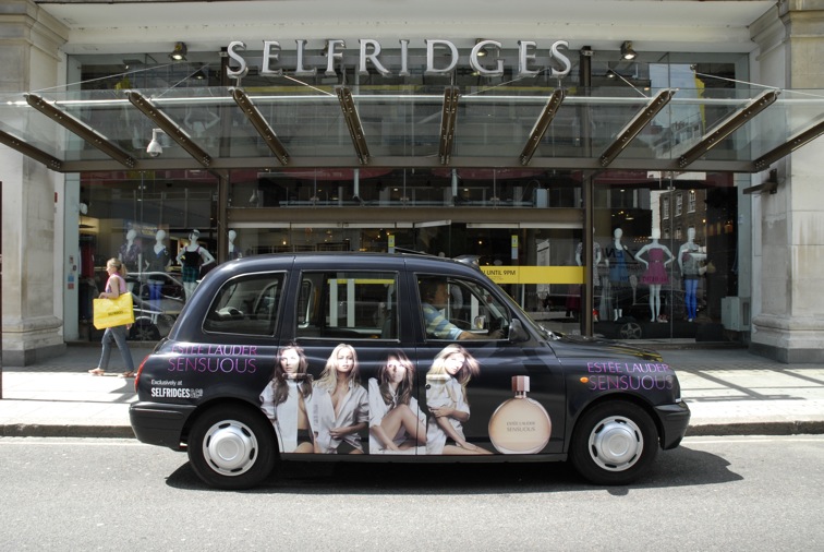 2008 Ubiquitous taxi advertising campaign for Estee Lauder - Sensuous