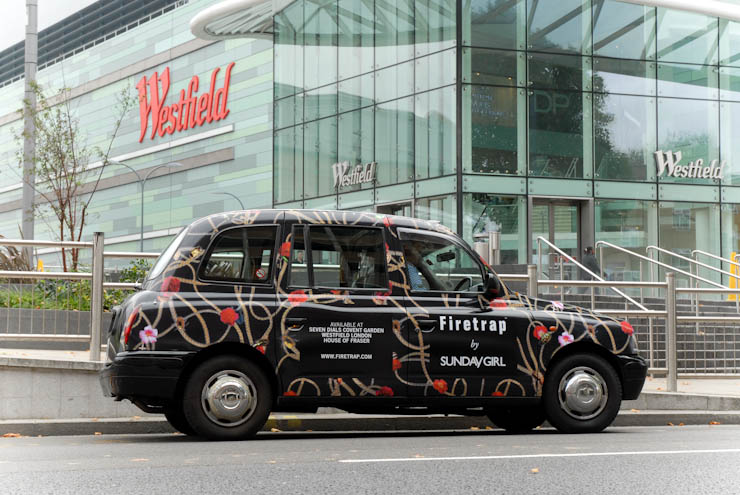 2011 Ubiquitous taxi advertising campaign for Firetrap - Firetrap by Sunday Girl