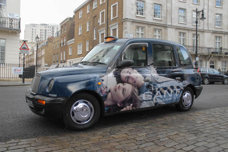 2013 Ubiquitous taxi advertising campaign for Gant - Gant