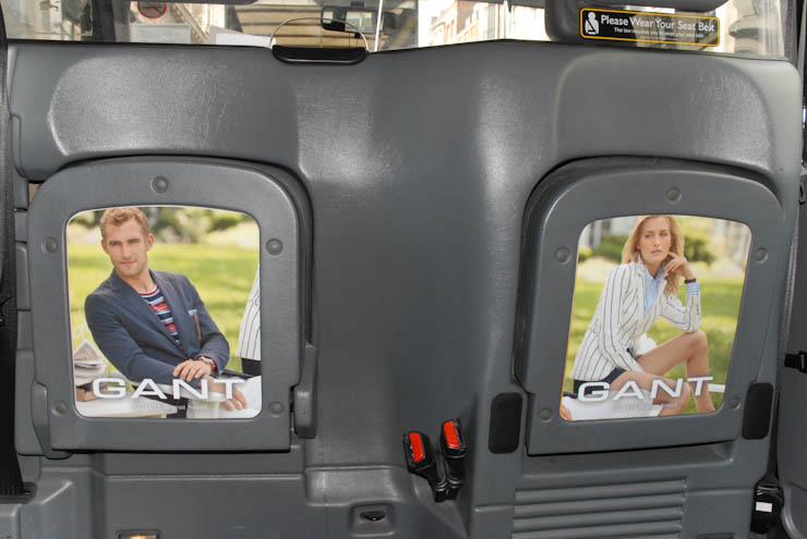 2012 Ubiquitous taxi advertising campaign for Gant - 187-191 Regent Street