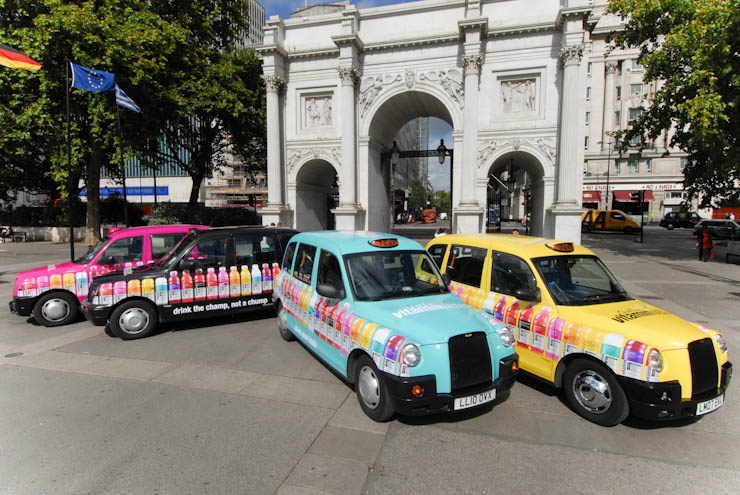 2011 Ubiquitous taxi advertising campaign for Glaceau - All-In Good Taste