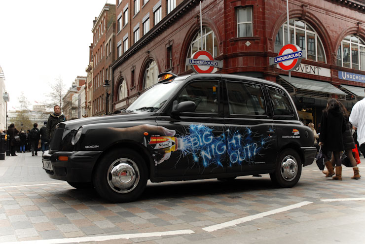 2010 Ubiquitous taxi advertising campaign for GSK - Lucozade: Big Night Out