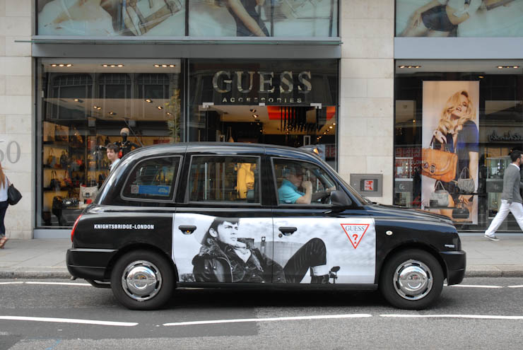 2011 Ubiquitous taxi advertising campaign for Guess - Guess