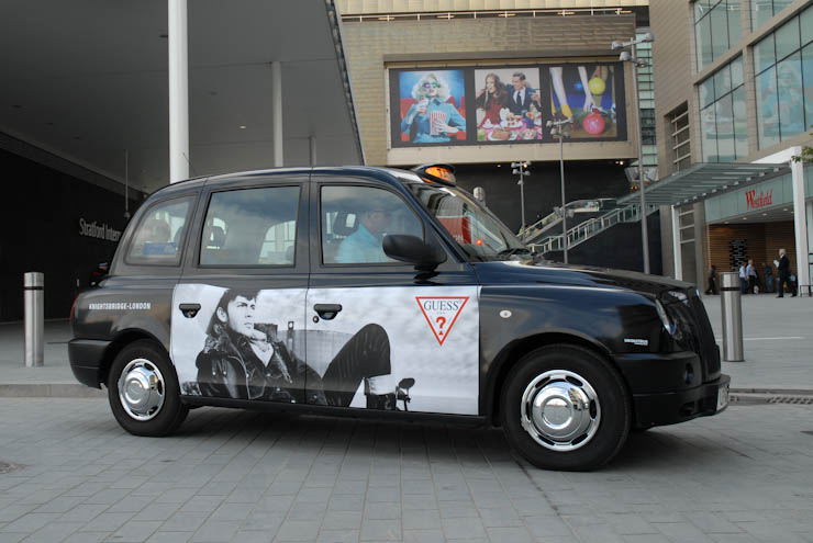 2011 Ubiquitous taxi advertising campaign for Guess - Guess