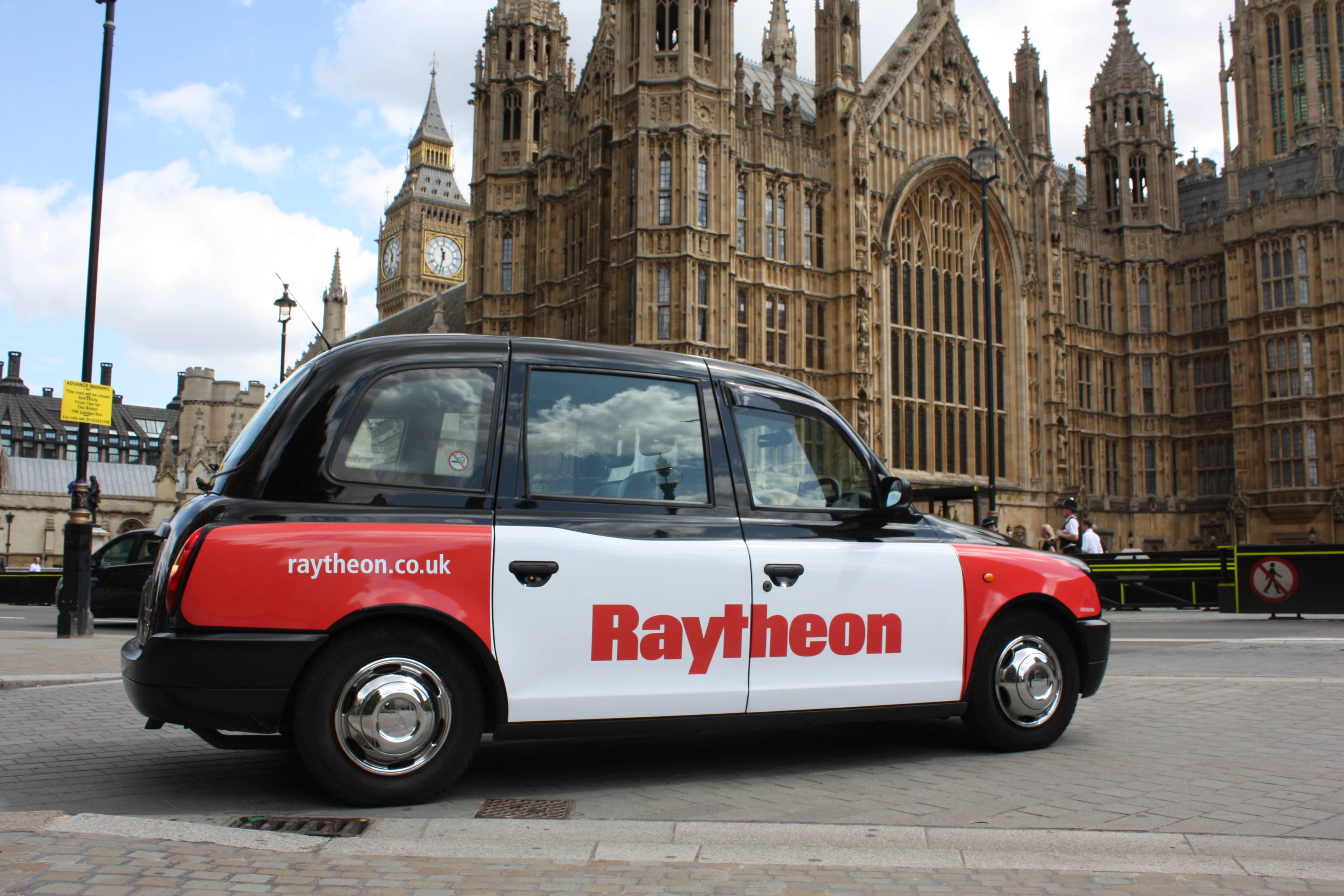 2010 Ubiquitous taxi advertising campaign for Raytheon - Raytheon.co.uk