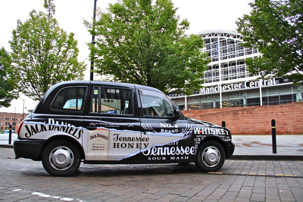 2012 Ubiquitous taxi advertising campaign for Jack Daniels  - Tennessee Honey