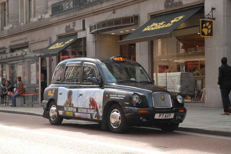 2011 Ubiquitous taxi advertising campaign for Jack Wolfskin - The European Outdoor Brand