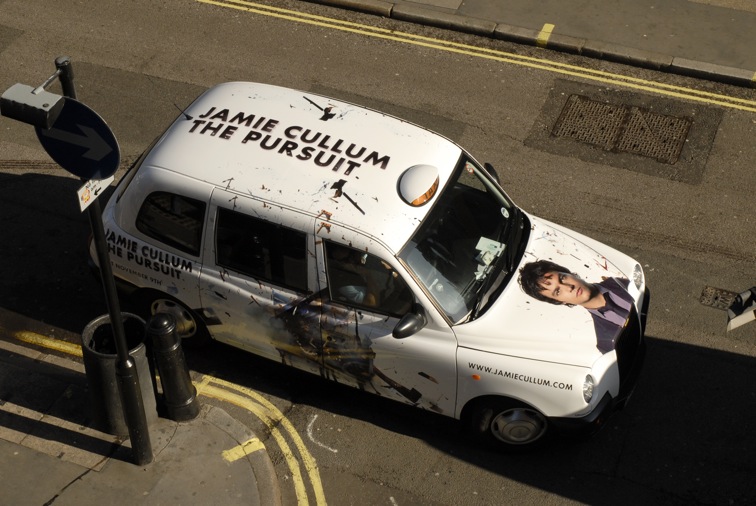 2009 Ubiquitous taxi advertising campaign for Universal Classics - Jamie Cullum New Album Launch