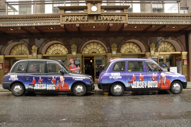 2009 Ubiquitous taxi advertising campaign for AKA - Jersey Boys