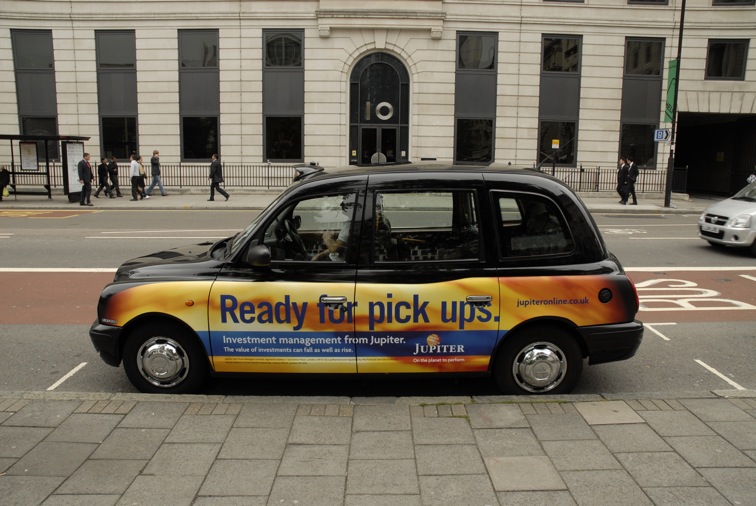 2008 Ubiquitous taxi advertising campaign for Jupiter  - Various