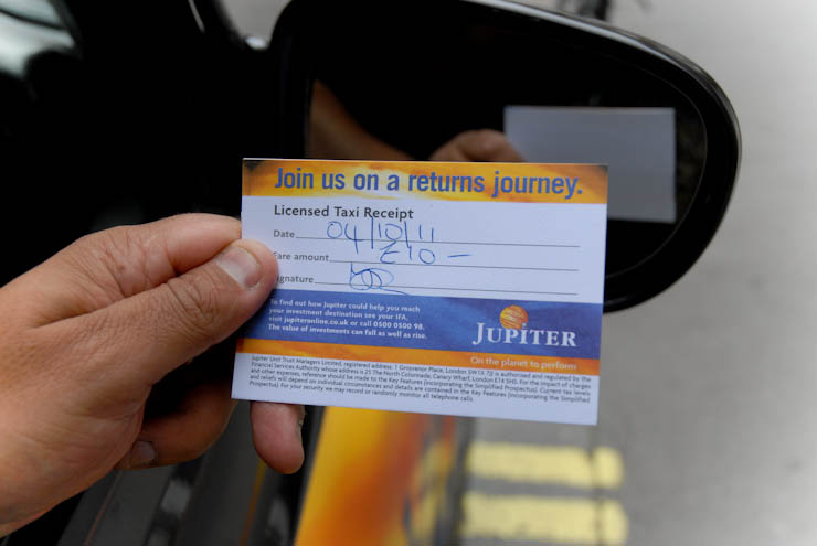 2011 Ubiquitous taxi advertising campaign for Jupiter  - Here To Get You There