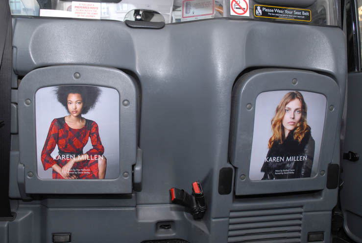 2013 Ubiquitous taxi advertising campaign for Karen Millen - Portraits By David Bailey
