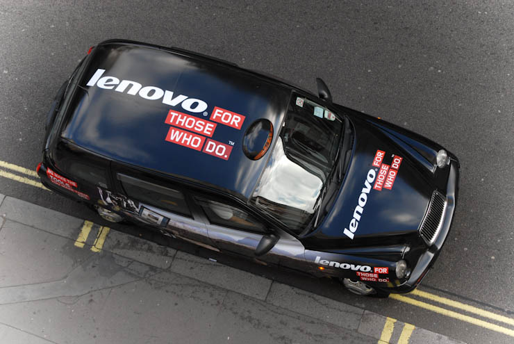 2011 Ubiquitous taxi advertising campaign for Lenovo - For Those Who Do