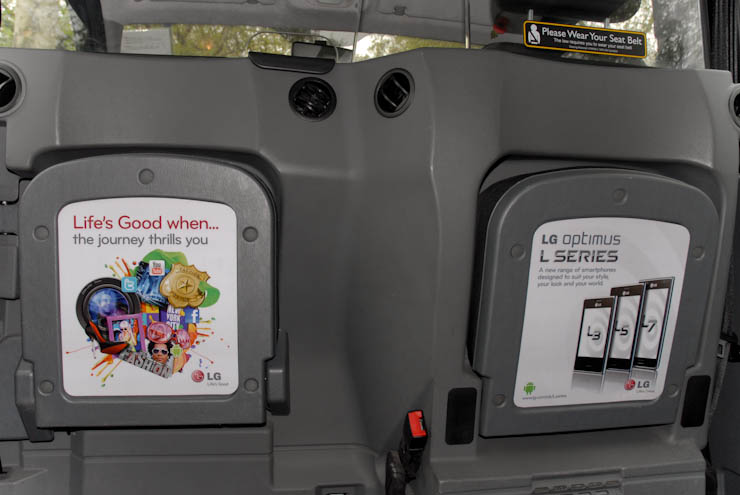 2012 Ubiquitous taxi advertising campaign for LG - LG Optimus L series