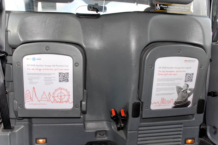 2012 Ubiquitous taxi advertising campaign for Logicalis - HP 3PAR