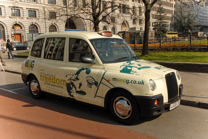 2011 Ubiquitous taxi advertising campaign for M&G - M&G Investments