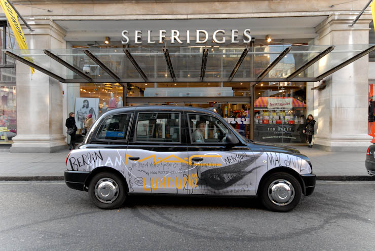 2012 Ubiquitous taxi advertising campaign for MAC - The Official Makeup Sponsor of London Fashion Week