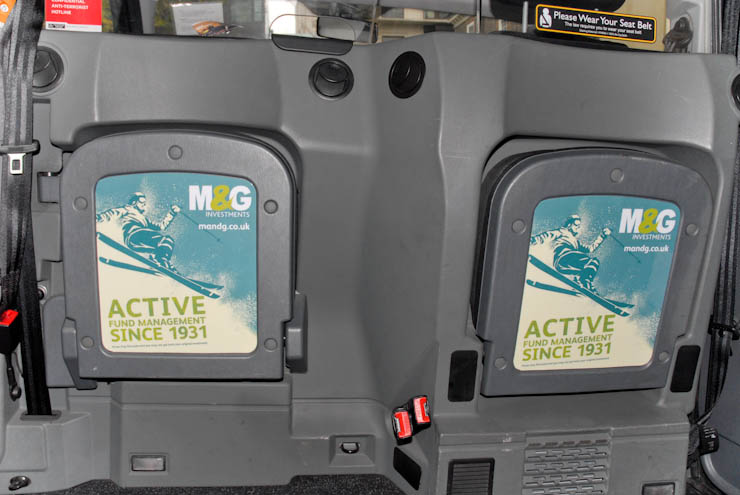 2012 Ubiquitous taxi advertising campaign for M&G - Active Fund Management Since 1931