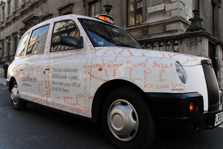2011 Ubiquitous taxi advertising campaign for Microsoft - Microsoft Office 365