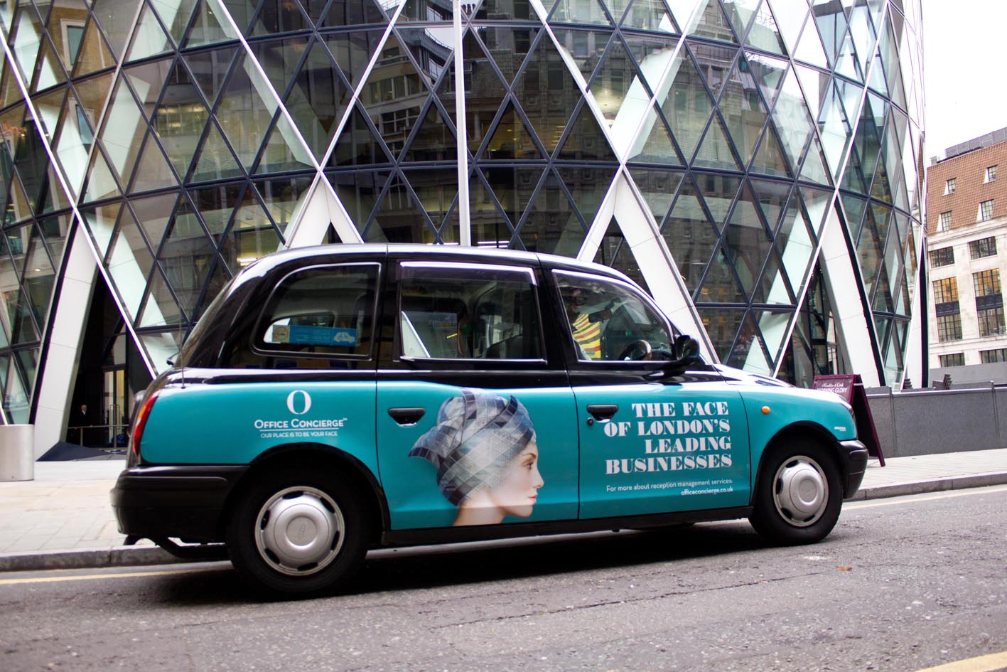 2011 Ubiquitous taxi advertising campaign for Office Concierge - The Face of London's Leading Businesses