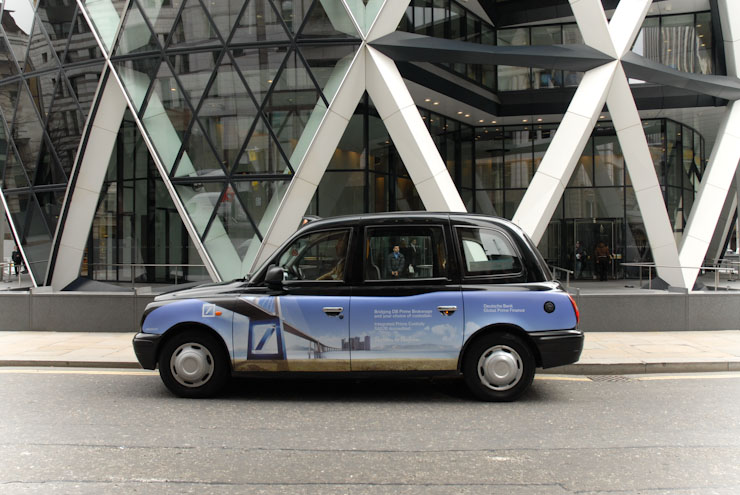2009 Ubiquitous taxi advertising campaign for Deutsche Bank - Various