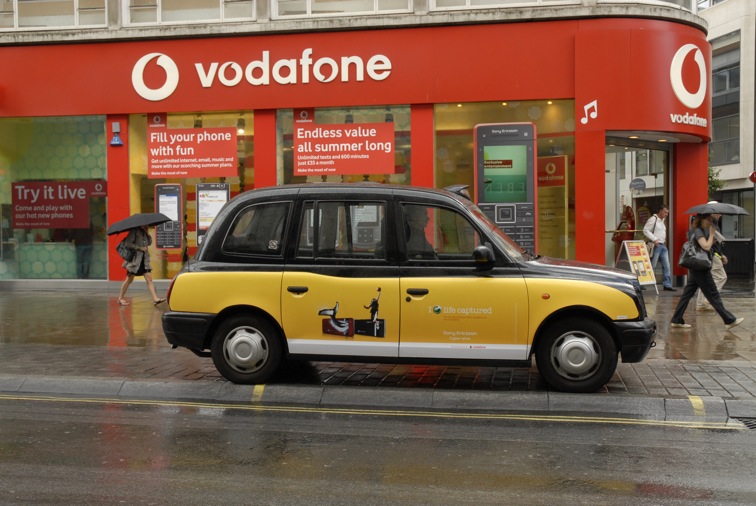 2008 Ubiquitous taxi advertising campaign for Sony Ericsson - I "love" Life Captured
