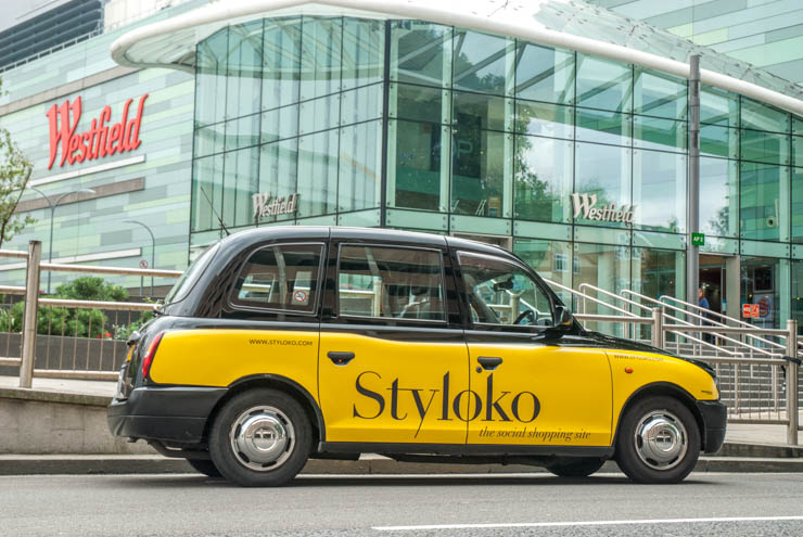 2013 Ubiquitous taxi advertising campaign for Styloko - The Social Shopping Site