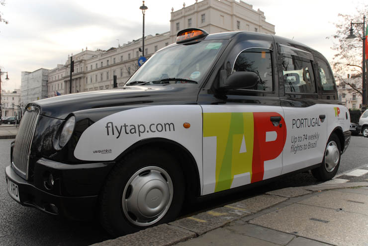 2012 Ubiquitous taxi advertising campaign for TAP  - TAP Portugal