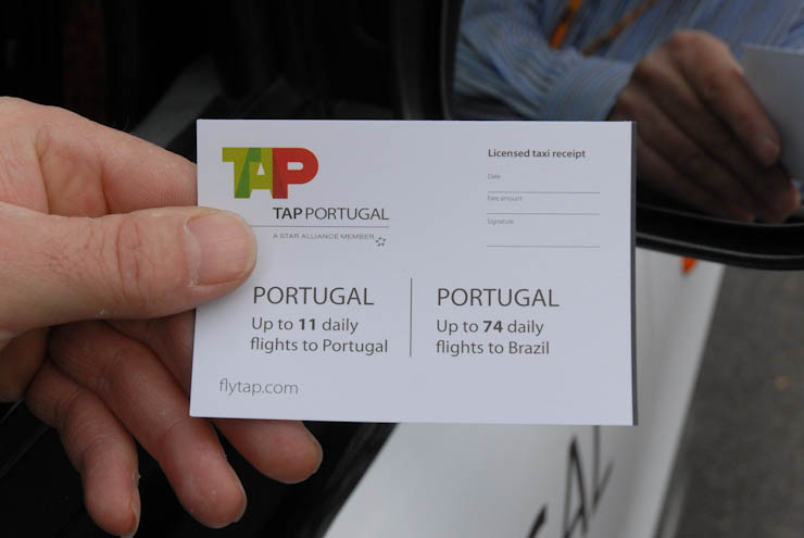 2012 Ubiquitous taxi advertising campaign for TAP  - TAP Portugal