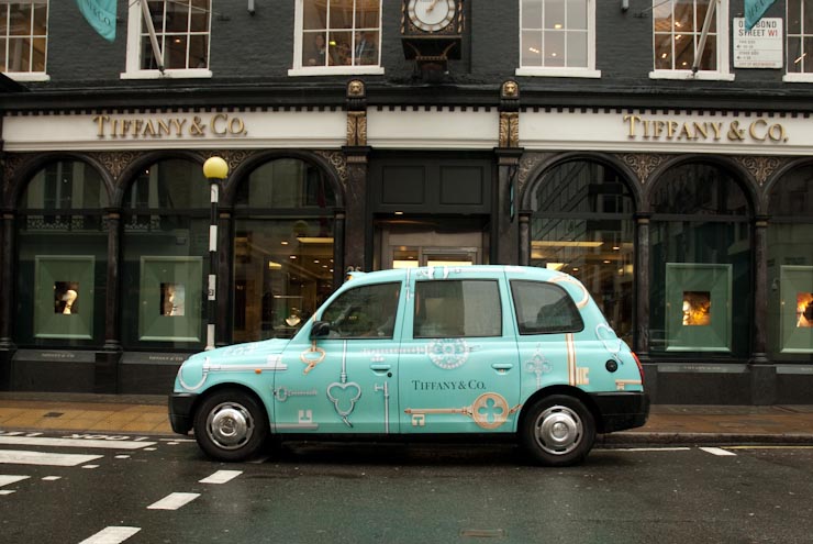 2010 Ubiquitous taxi advertising campaign for Tiffany - Tiffany & Co.