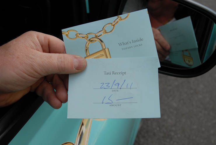 2011 Ubiquitous taxi advertising campaign for Tiffany - Tiffany & Co.