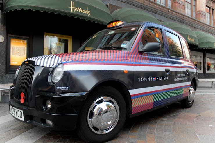 2011 Ubiquitous taxi advertising campaign for Tommy Hilfiger - Happy Holidays from the Hilfigers