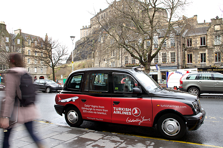 2013 Ubiquitous taxi advertising campaign for Turkish Airlines - Globally Yours