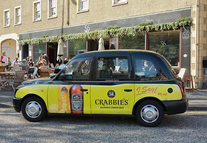 2011 Ubiquitous taxi advertising campaign for John Crabbies - Crabbies Alcoholic Ginger Beer