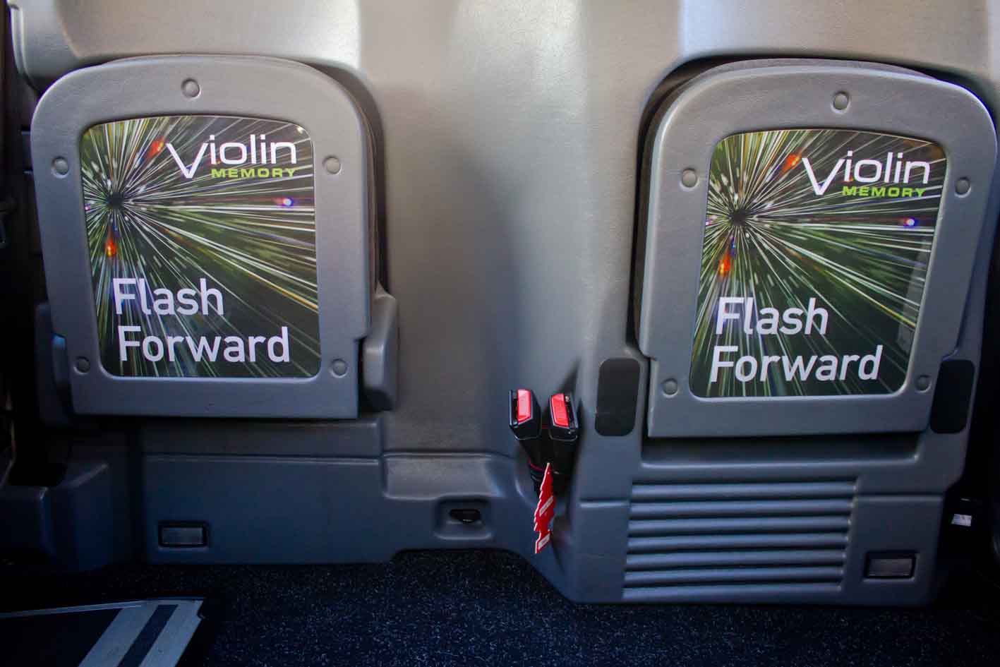 2011 Ubiquitous taxi advertising campaign for Violin Memory - Flash Forward